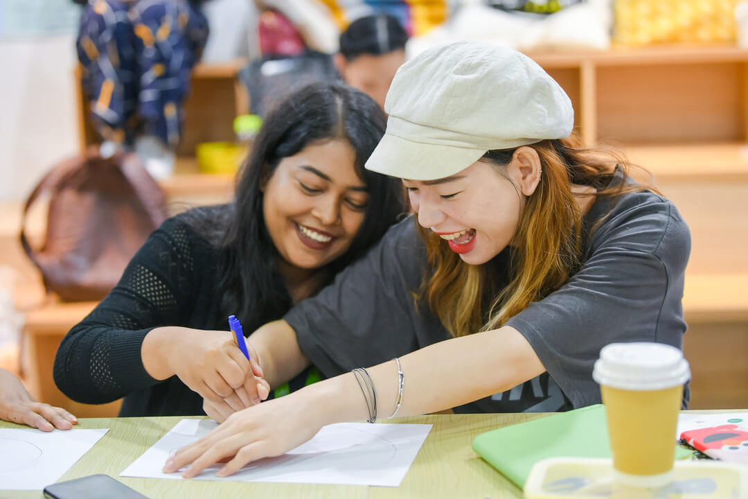 International participants bridge cross-border friendships through art co-creation during the Inclusiveness and Enterprise workshop led by WABC