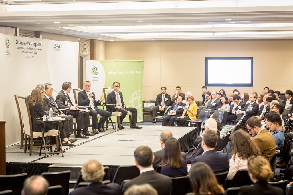 The dialogue attracted a room full of Friends of Singapore, who exchanged insights with the panelists on how the US and ASEAN could collaborate for change and deepen people-to-people ties