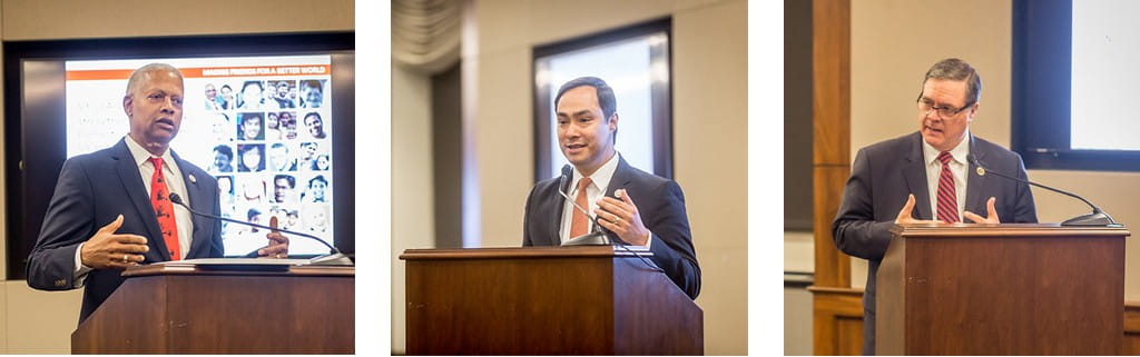 Congressman Hank Johnson and Congressman Joaquin Castro, who stopped by enroute to a Congressional vote recognising the work of ASEAN, extending a warm welcome to SIF as well as guests from the US and Singapore